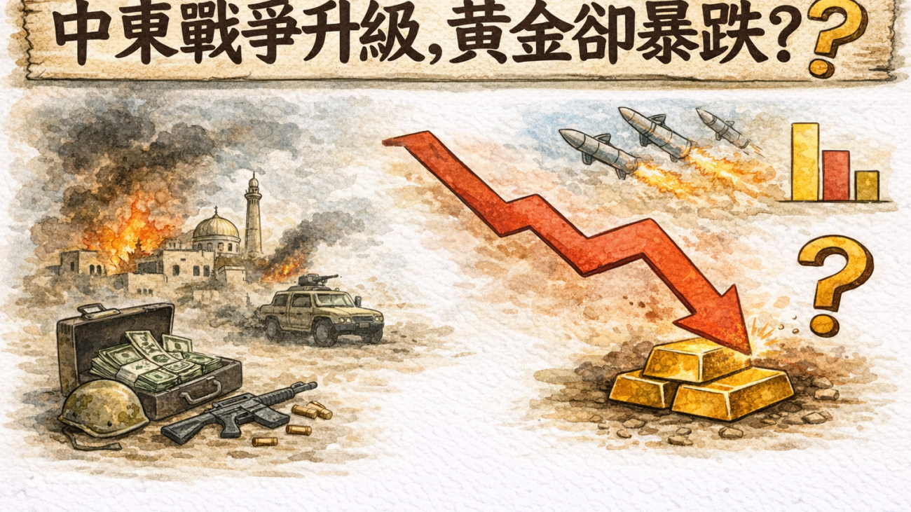 中東戰爭與金價暴跌